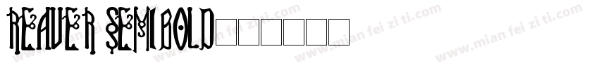 Reaver SemiBold字体转换